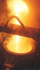 Casting product using silica sand of its own production